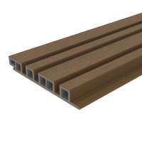 NTW Composiet Wandbekleding Castellation 4325 Profiel Teak