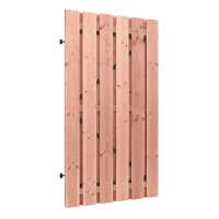 Douglas Plankendeur Geschaafd 16mm planken 100x195cm Zwart Staalframe