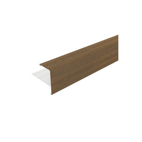 NTW Aluminium Eindprofiel Rhombus Teak