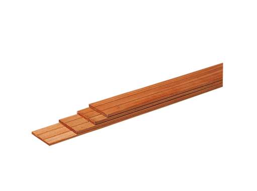 Schuttingplank Hardhout Geschaafd 1.5x14.5x245cm