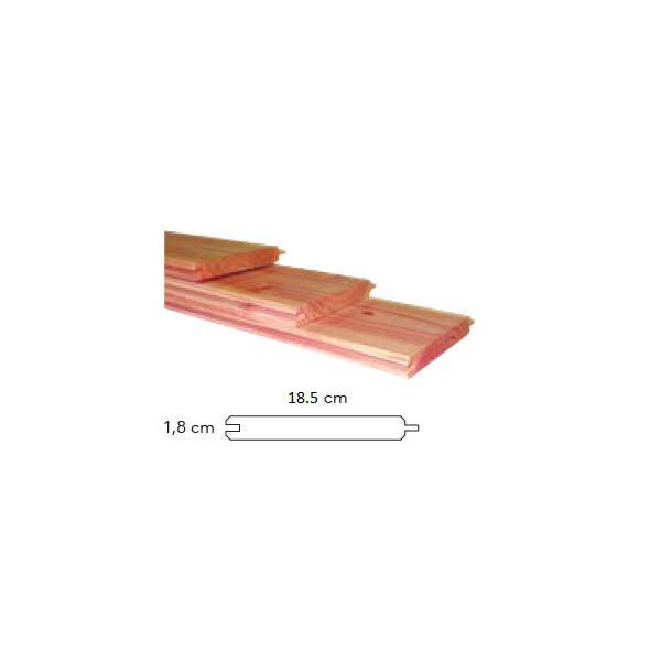 Dakbeschot Douglas 1.8x19.5x400cm Onbehandeld